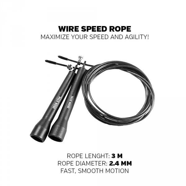 Hovedbilde Iron Gym® Speed Rope - Wire, Pvc