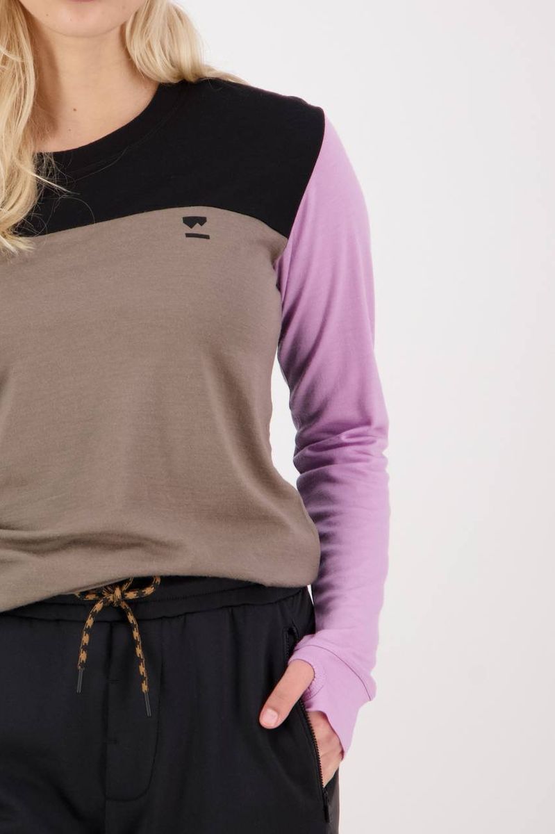 Mons Royale Womens Yotei BF LS Orchid Dawn